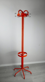 Vintage jaren 70 Brabantia kapstok | Oranje staande kapstok