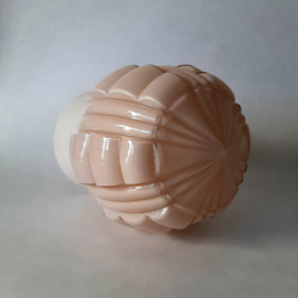 Thabur Art Deco plafondlamp in roze | Pastelroze schroefbol