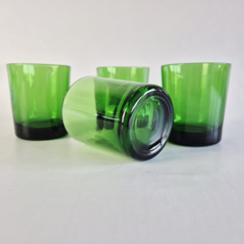 Jaren 70  France Groene Drinkglazen Set van 4