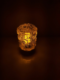 Vintage plafonniere | jaren 60 plafondlamp | Schroefbol 'Kristal 1'