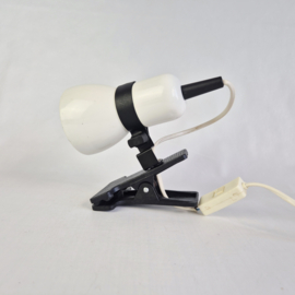 Jaren 80 Wit met Zwarte Klemlamp