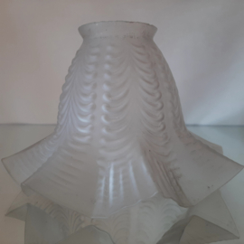 Jaren 50 lampenkap glas | Lampenkap ter vervanging | Stijlvolle lampenkap melkglas