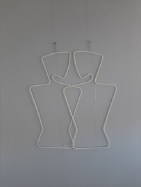 Jaren 80 paspop | Draadfiguur | etalagemateriaal