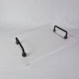 Lucite dienblad uit de jaren 80