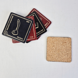 Vintage onderzetters voor glazen | Set van 5