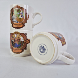 Vintage mokken Villeroy & Boch - Douwe Egberts