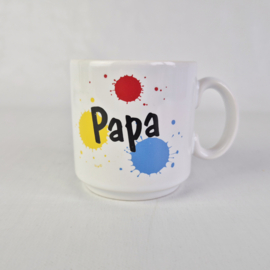 Vintage papa mok in Memphis-stijl