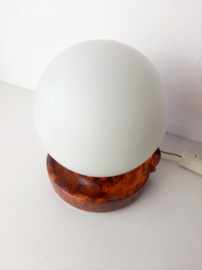 Vintage jaren 70 tafellamp | Fat Lava | Oranje lamp