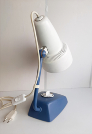 Vintage Philips tafellamp | Bureaulamp blauw