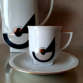 Studio Carlsbad Tsjecho-Slowakije koffieset, MCM, Boheme porselein 'Lisette'