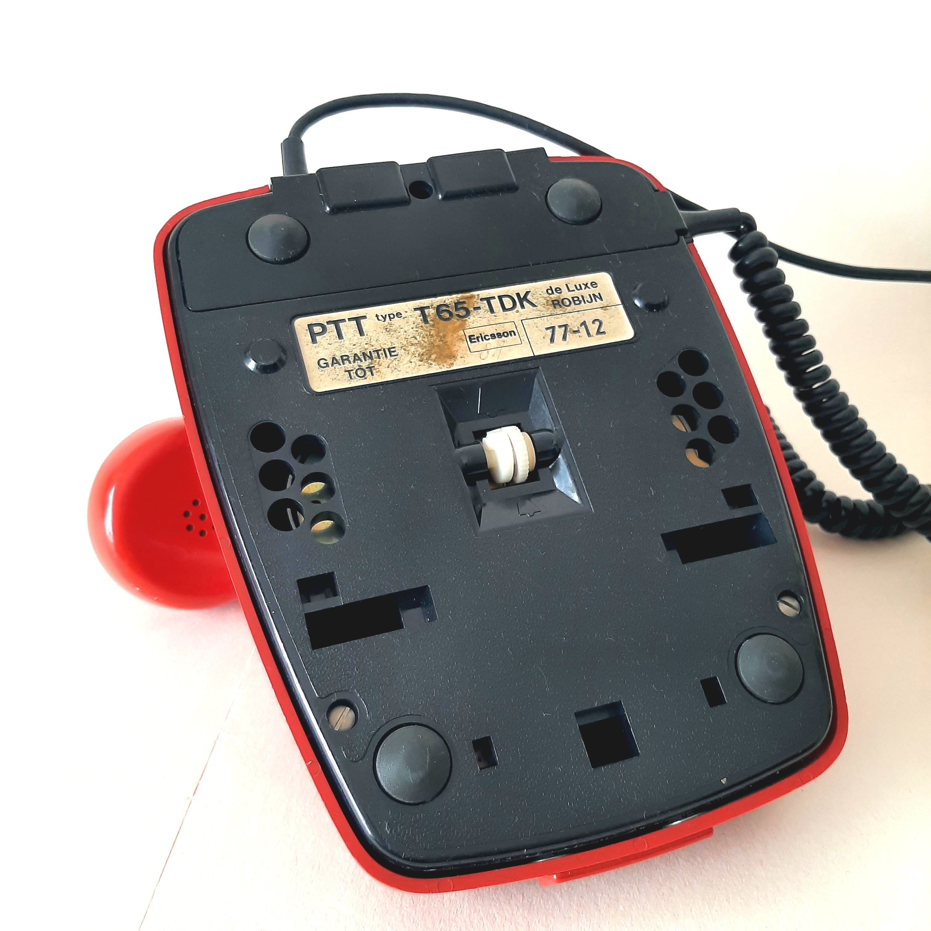 Vintage PTT telefoon | De Luxe Robijn | Jaren 70 telefoon