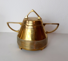 Art Deco theeset van J. N.  Daalderop Tiel | Theekan, suikerpot en melkkan | Jaren 30
