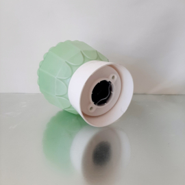 Thabur Art Deco plafondlamp in groen | Pastelgroene schroefbol