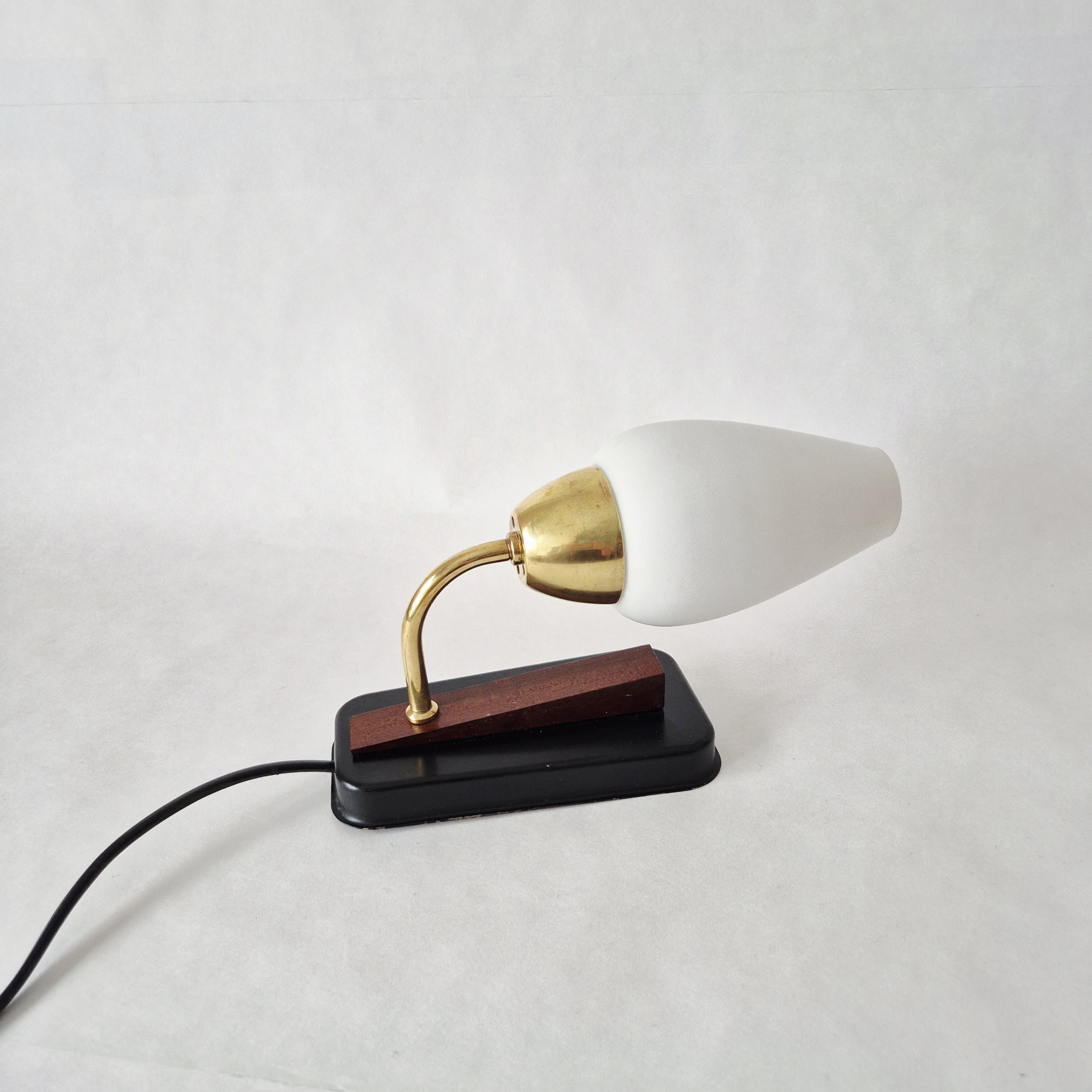 Wandlamp metaal zwart | Jaren 60 wandlampje