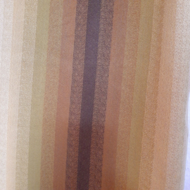 Vintage gordijnen, jaren 50 raambekleding groen, bruin. 210 cm x 285 cm