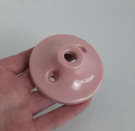 Plafondkap porselein Roze