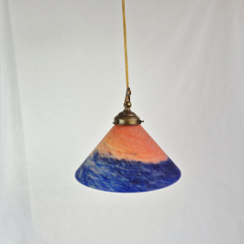 Pate de Verre Art Deco Hanglamp