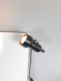Jaren 80 zwarte klemlamp | Leeslamp