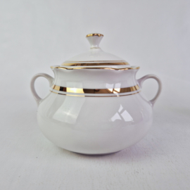 Bohemia porseleinen suikerpot en melkkan