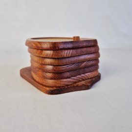 Vintage onderzetters voor glazen | Set van 6