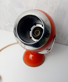 Vintage Space age | Jaren 70 oranje Eyeball | Tafellamp