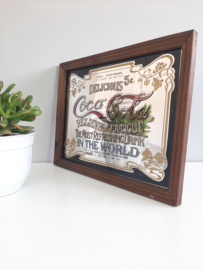 Vintage spiegel Coca Cola | Reclamebord | Art Nouveau stijl