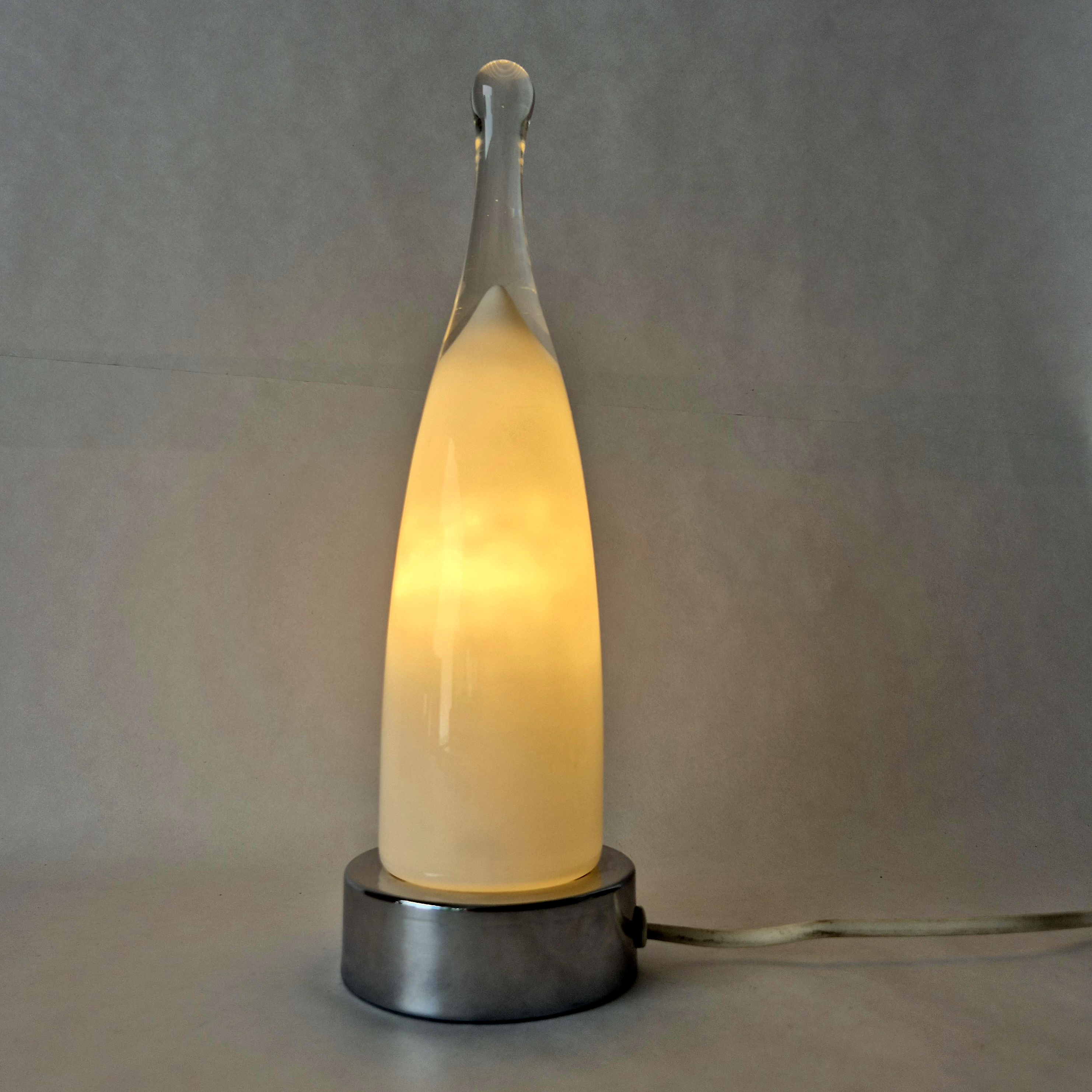 Jaren 90 Ikea tafellamp | Vintage glazen schemerlamp | Y2K lamp