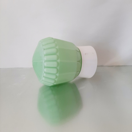 Thabur Art Deco plafondlamp in groen | Pastelgroene schroefbol