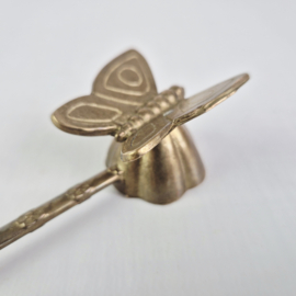 Vintage Messing Kaarsendover met Vlinder