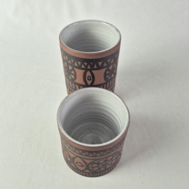Wattisfield Ware Suffolk Set van 2 Vazen uit de jaren 60