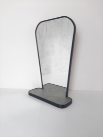 Vintage spiegel met planchet , jaren 60