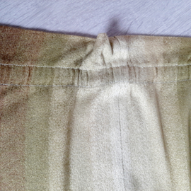 Vintage gordijnen, jaren 50 raambekleding groen, bruin. 210 cm x 285 cm