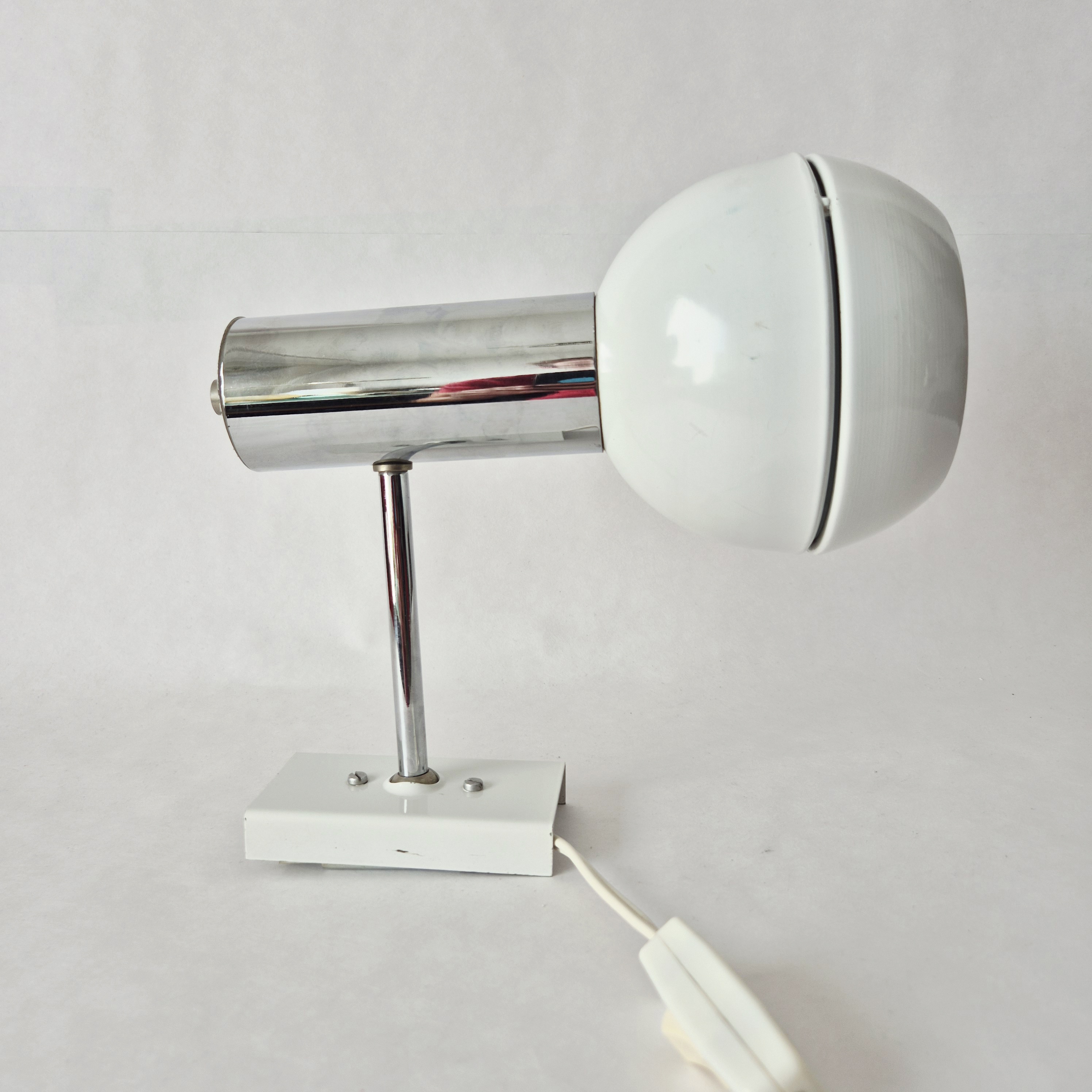 Wilko wandlamp wit | Vintage eyeball wandlamp