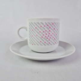 Vintage Eversberg West-Duitsland Kop en Schotel | Jaren 80 | Set van 2