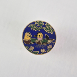 Cloisonné Pillendoosje Eenden