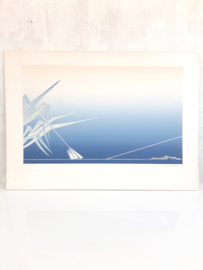 Originele zeefdruk Alfred Gockel 'Out of the blue' - Vintage kunstwerk