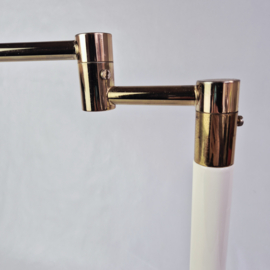 Vintage Design  Bureau Lamp Wit & Goud