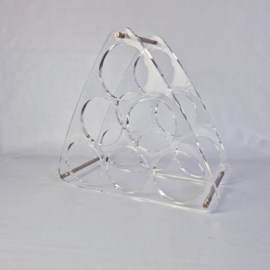 Jaren 80 plexiglas wijnrek