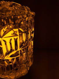 Vintage plafonniere | jaren 60 plafondlamp | Schroefbol 'Kristal 1'