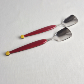 Vintage WMF Cromargan 'Fantasia' Lepels – Set van 6