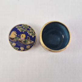 Cloisonné Pillendoosje Eenden