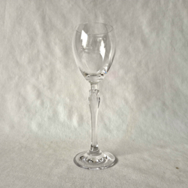 Set kristallen wijnglazen |  Vintage kristallen glazen met bewerkte voet