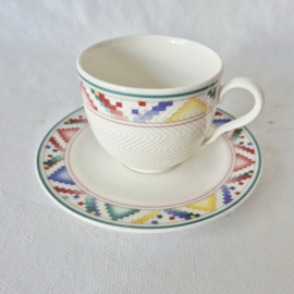 Villeroy en Boch Indian Look kop en schotel