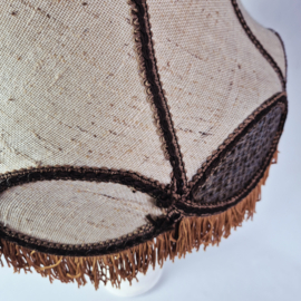 Vintage lampenkap met franjes