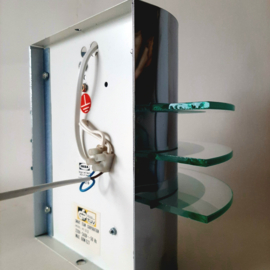 Wandlamp Ikea Drittel | Vintage Ikea | Chroom met glazen wandlamp