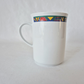 Vintage set van 4 mokken Tognana Italy | Jaren 90 bekers