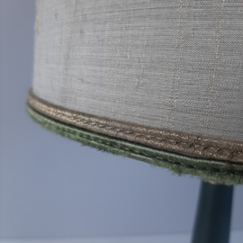 Vintage klassieke tafellamp | Antieke lamp | French empire lamp | Messing met hout