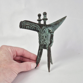 Antieke Chinese Jue uit de Shang- en Zhou dynastieën | Bronzen Jue voor rituelen