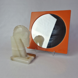 Space age wandspiegel