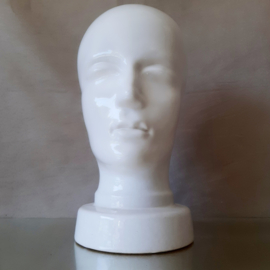 Vintage mannequin hoofd, keramisch 70s mannequin, West Germany 701, w-germany